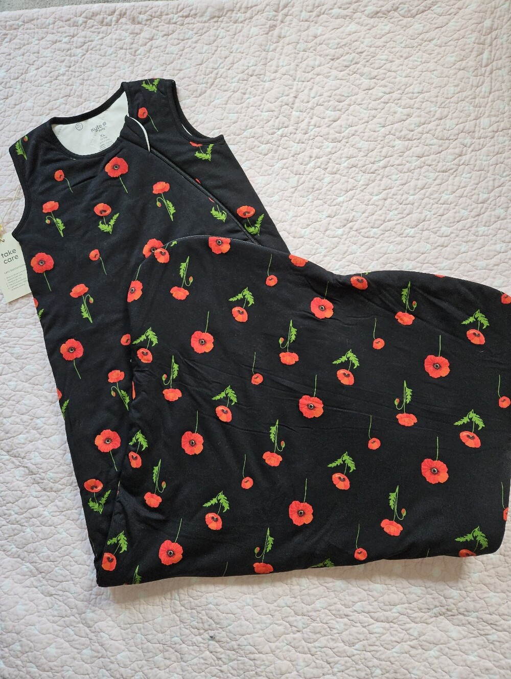 NWT Kyte Baby Sleep sack Sleeping bag XL 1 TOG Girl Midnight Poppies Extra Large